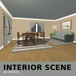 interior scene 3D