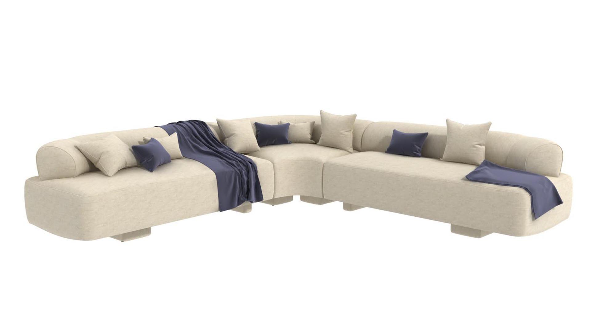 3D Muskoka Living Atwater Sectional Corner Sofa Model - TurboSquid 1884272