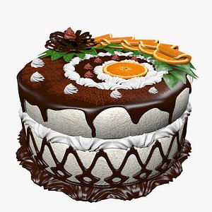 delicious cake 3d max