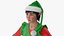 3D Christmas Elf Female 5