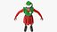3D Christmas Elf Female 5