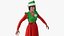 3D Christmas Elf Female 5