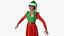 3D Christmas Elf Female 5
