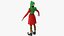 3D Christmas Elf Female 5