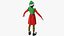 3D Christmas Elf Female 5