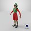 3D Christmas Elf Female 5