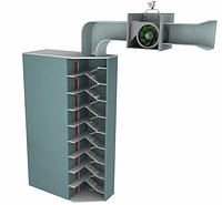 Staircase Pressurization Fan
