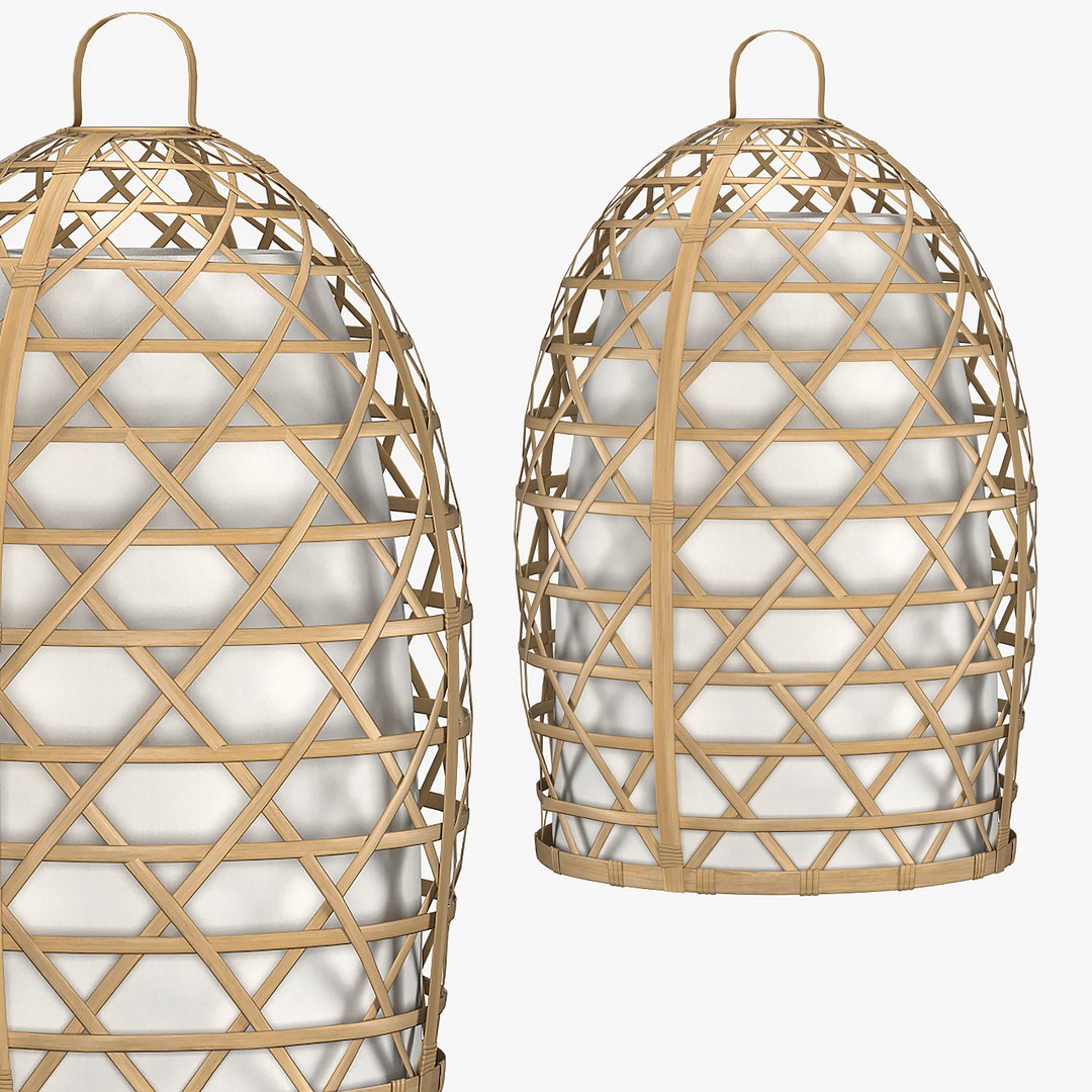 Bamboo Table Lamp 3d Turbosquid 1727734