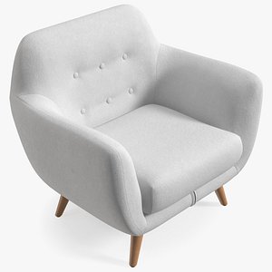 3D model White Armchair Loa