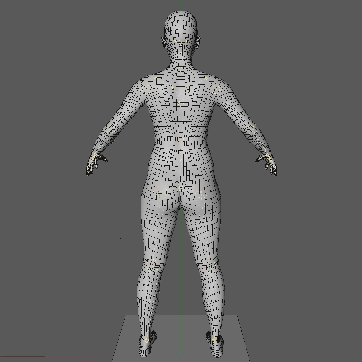 base mesh 24 year 3d model