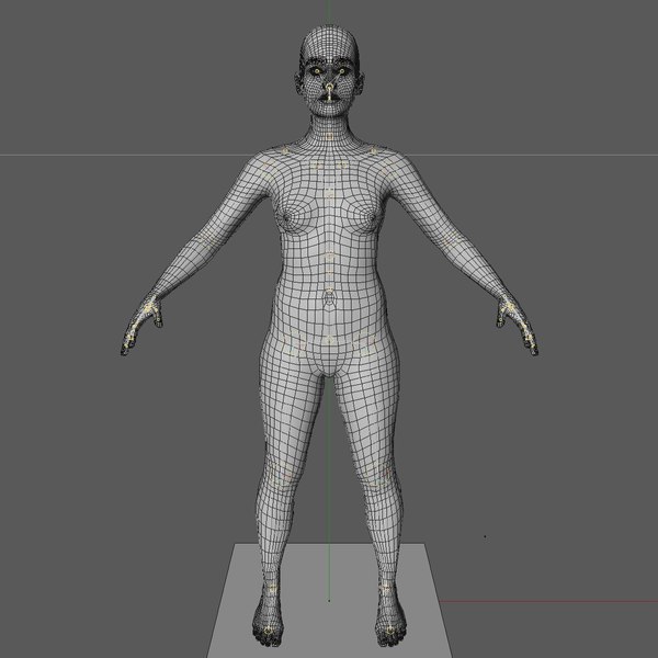 base mesh 24 year 3d model