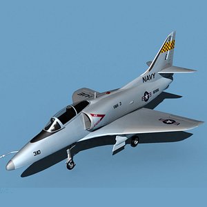 3D Douglas TA-4D Skyhawk V03 USN model