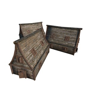 wood wooden house 3d 3ds