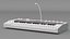 Korg MicroKORG 2 Synthesizer and Vocoder 3D Model White