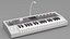 Korg MicroKORG 2 Synthesizer and Vocoder 3D Model White