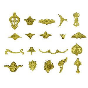 3D Acanthus Leaves Collection 14 3D model