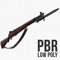M1 Garand Low Poly