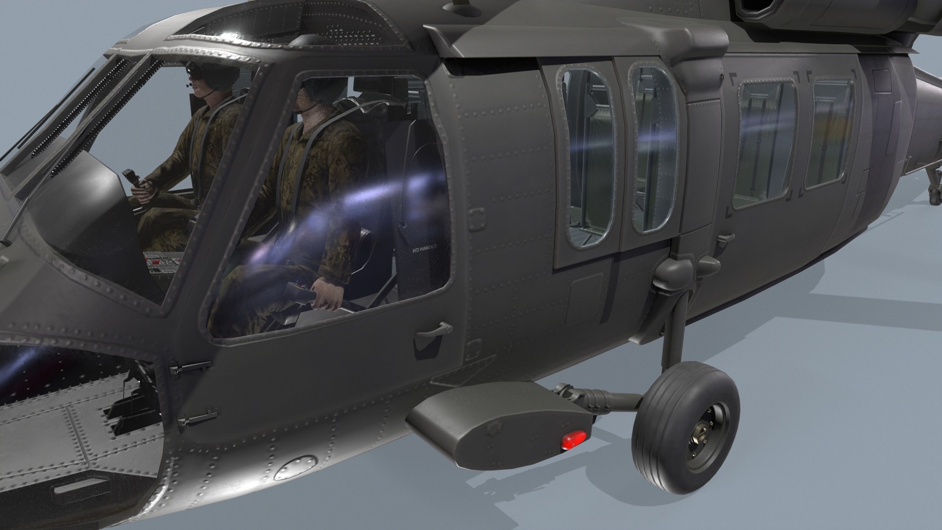 3D UH-60 Dark Basic Animation - TurboSquid 1827078