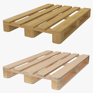Wood Pallet Collection 3D model