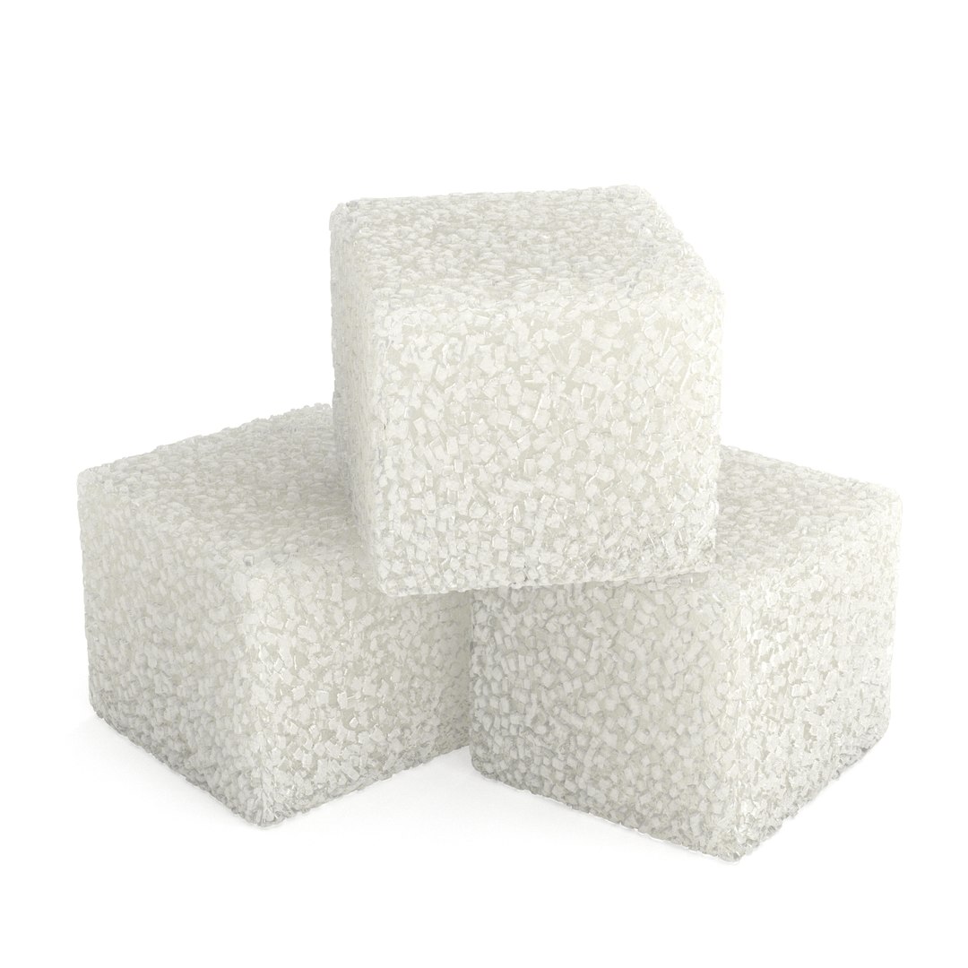 3d pieces white sugar model https://p.turbosquid.