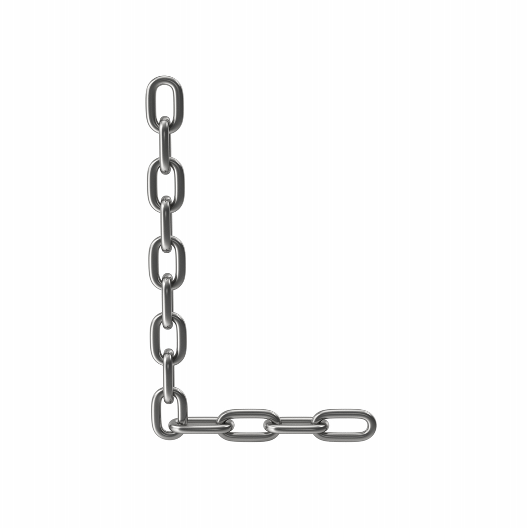 Chain Letter L 3D Model - TurboSquid 2023128