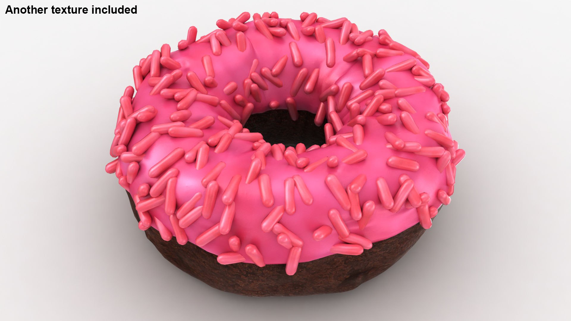 Realistic Strawberry Sprinkle Donut 3D - TurboSquid 1443992