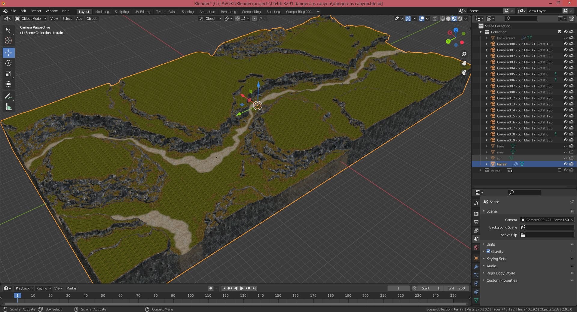 Dangerous Canyon In Blender Model - TurboSquid 1718920