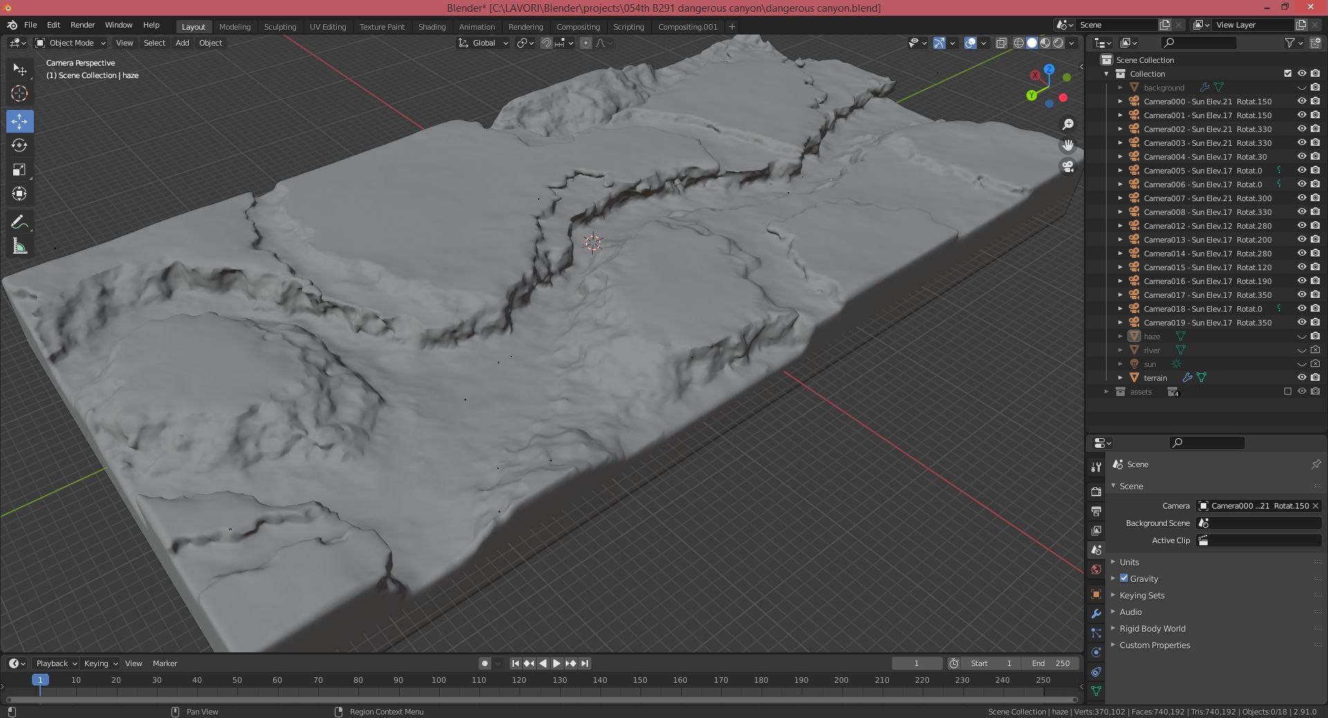 Dangerous Canyon In Blender Model - TurboSquid 1718920