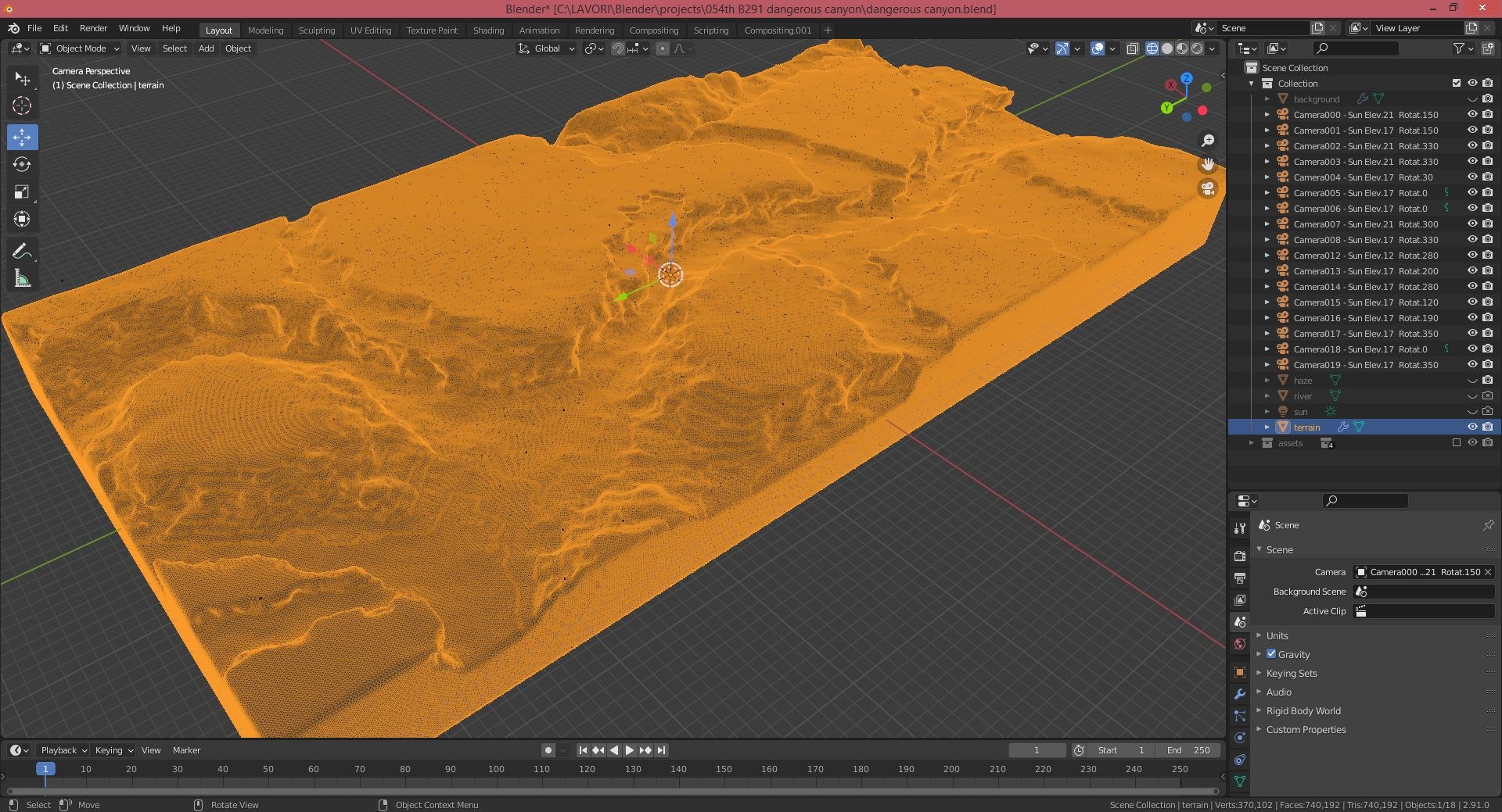 Dangerous Canyon In Blender Model - TurboSquid 1718920