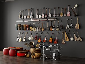 3D Musical Instrument Collection Pack