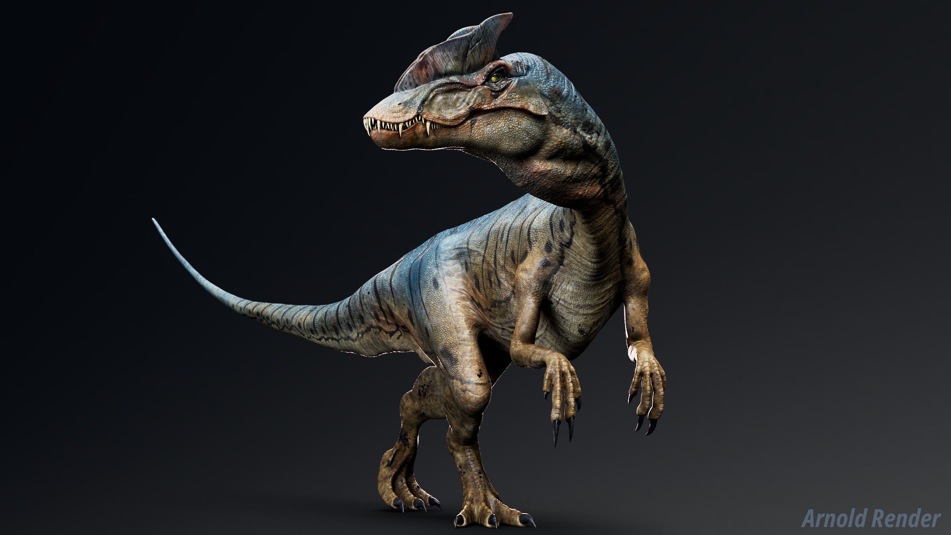 3D Dinosaur - Hybrid Dilophosaurus Unity Project Model - TurboSquid 2263484
