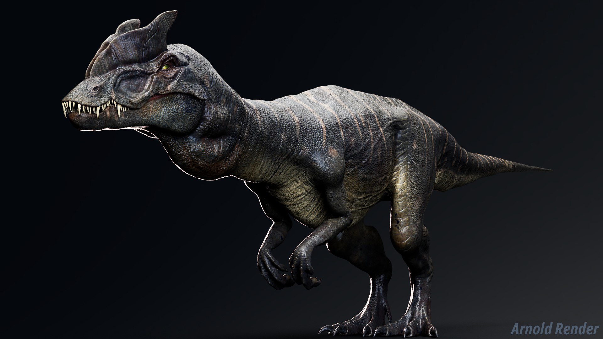 3D Dinosaur - Hybrid Dilophosaurus Unity Project Model - TurboSquid 2263484