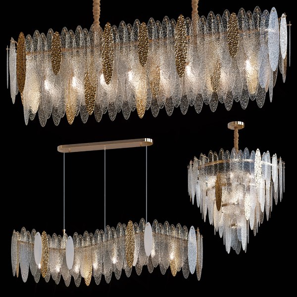 3D Pendant chandeliers RISSA by Lampatron