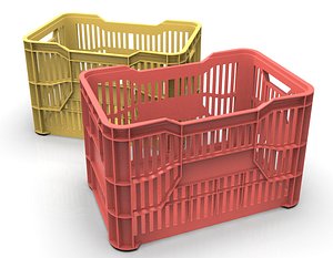3D Plastic Crate model