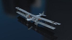 3D gotha g iv aircraft model