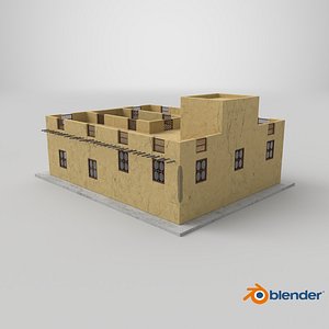Arab House with a Courtyard 3D model