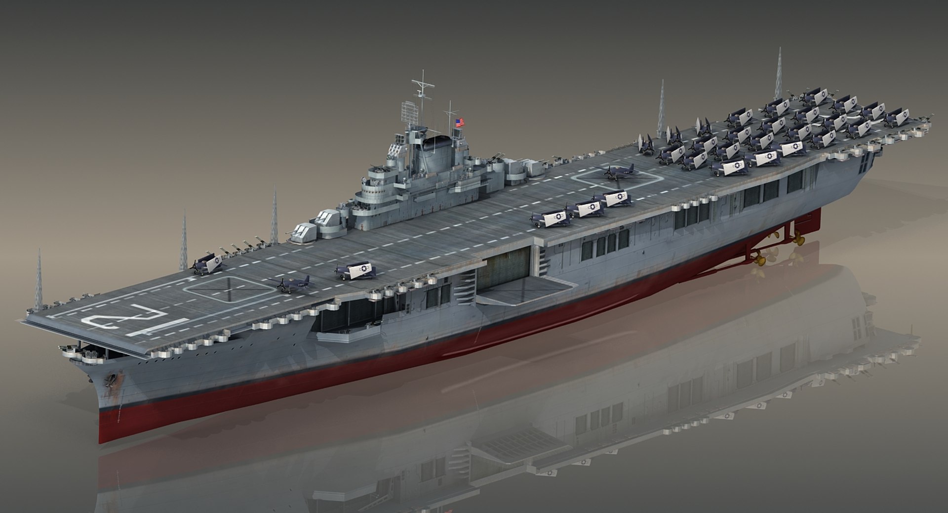 Uss Cv12 Cv 3D TurboSquid 1412972