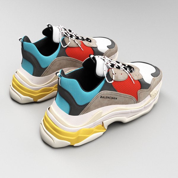 3D balenciaga kicks model - TurboSquid 1403649