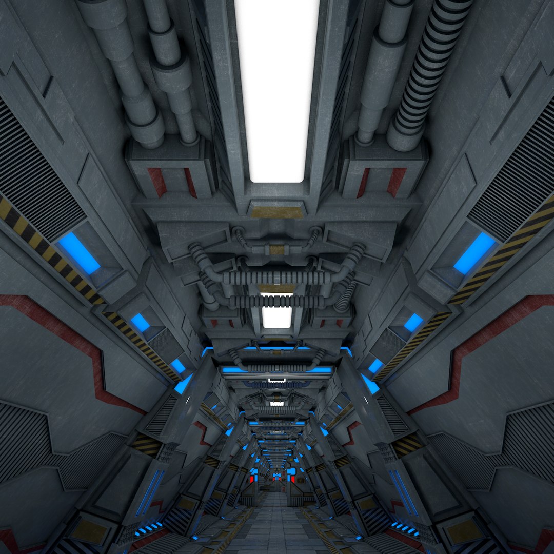 Sci Fi Corridor 3D Model - TurboSquid 1372592