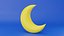 3D model Gold Moon