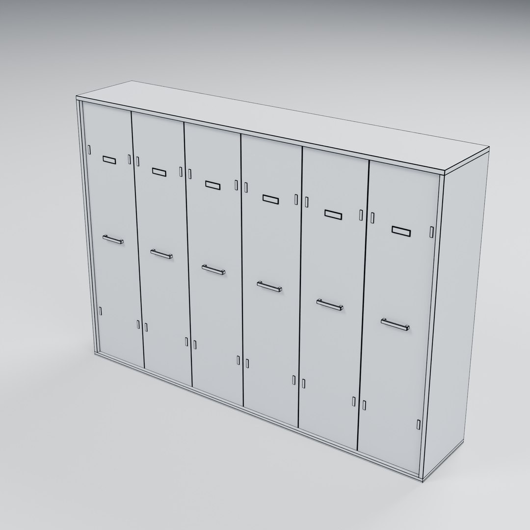 3D model Painted Steel Locker Bank - 6 Doors - 2520 x 500 x 1800 mm https://p.turbosquid.com/ts-thumb/nl/8NdyPm/wi/06_wireframe/jpg/1788951377/1920x1080/fit_q87/93aa21d79bcab76ed07fd8a2b8539f754bab1917/06_wireframe.jpg