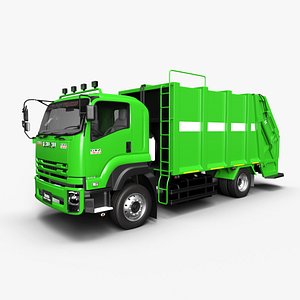 ISUZU DECA-GXZ360 Garbage Truck 3D model