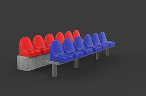Stadium Seat 3D model 3D model
