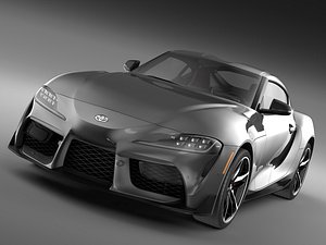 3D toyota supra gr model