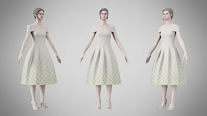 Dress 42 Moon Mist 3D