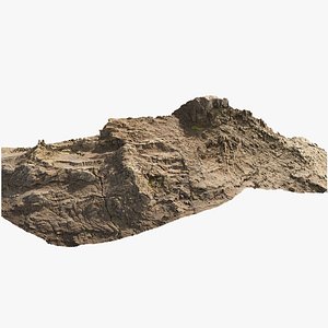 Cliff Mountain Peak Scan 3D