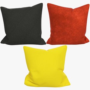3D model Sofa Pillows Collection V11