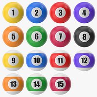 Pool Snooker Billiard Balls Collection