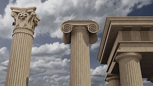 3D architectural modeled column