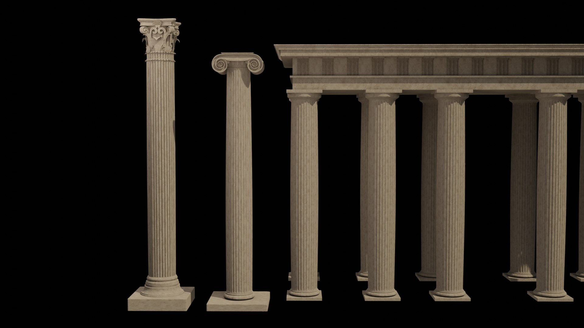 3D Architectural Modeled Column - TurboSquid 1537745